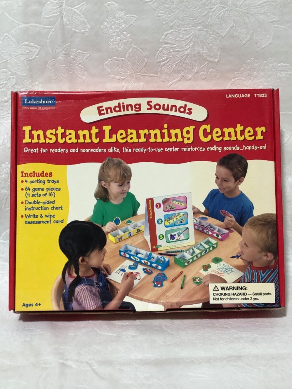 Lakeshore Ending Sounds Instant Learning Center Activity Kit Grade K-1